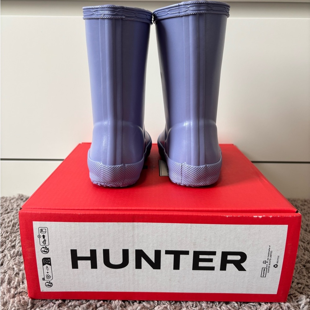 Hunter Girl's Original First Classic Nebula Rain Boots Size 7/8 (UK 6) - Picture 4 of 5